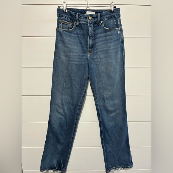 Good American Good Curve High Waist Straight Leg Jeans - Picture 10 of 13